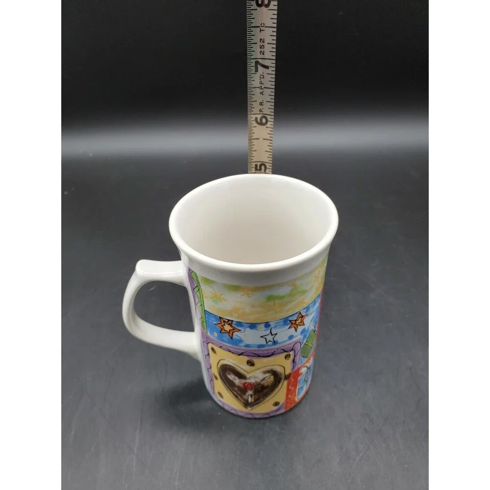 ROYAL NORFOLK CHRISTMAS MUG Various Scenes Xmas Coffee Cup Winter Colorful